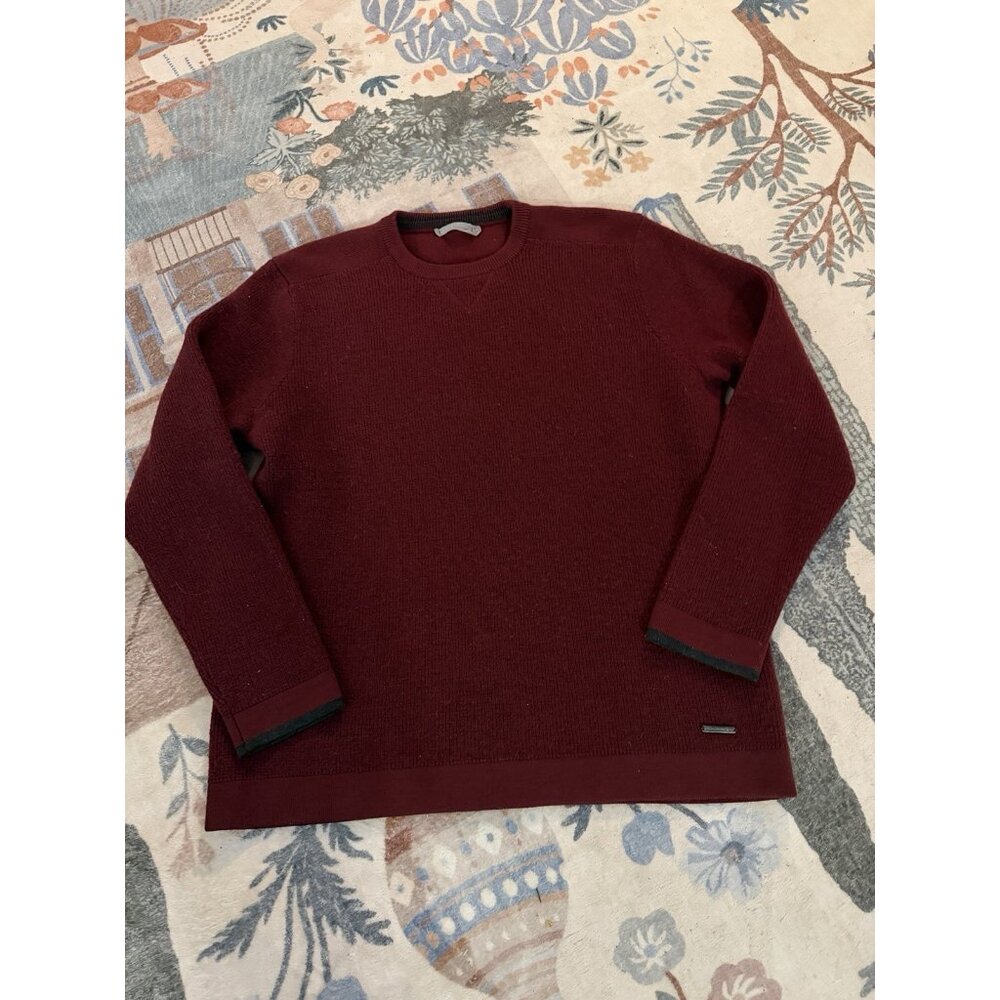 Smartwool Women’s‎ Large Burgundy Merino Wool Sweater Crew Neck Pullover Granola
